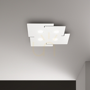 Plafon Ideallux Totem 215778 biały 4x GX53 56 cm small 1