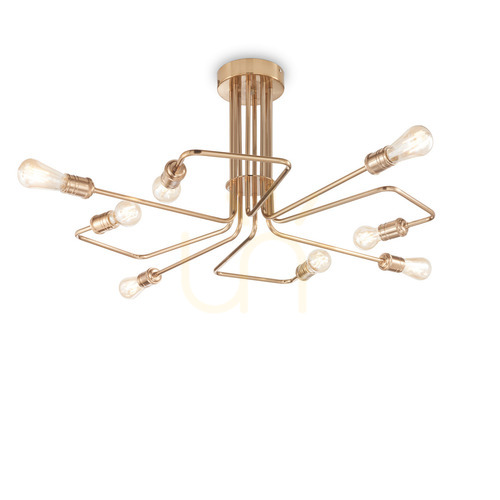 Sprawdź Plafon Ideallux Triumph mosiężny 8xE27 92 cm 160313