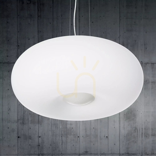 Sprawdź Lampa wisząca Ideallux Ulisse 095226 biała szklana 3xE27 42 cm