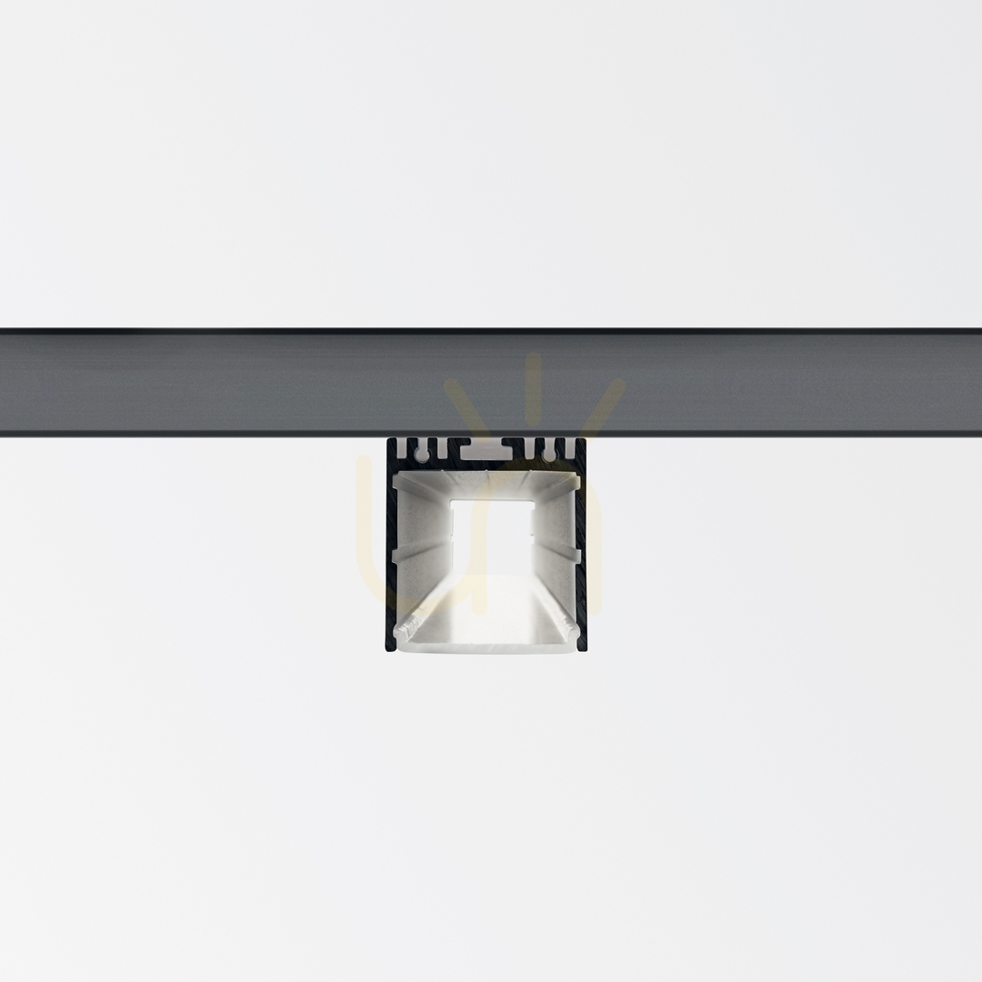 Pokaż Profil LED szynowy Ideallux SLOT czarny 200 cm 270517 Profil LED szynowy Ideallux SLOT czarny 200 cm 270517
