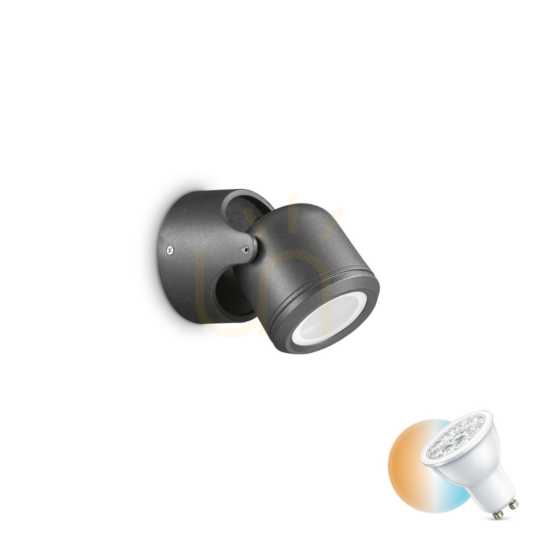 Sprawdź Kinkiet zewnętrzny Ideallux XENO 129464 czarny GU10 IP65 ⌀9 cm Kinkiet zewnętrzny Ideallux XENO 129464 czarny GU10 IP65 ⌀9 cm