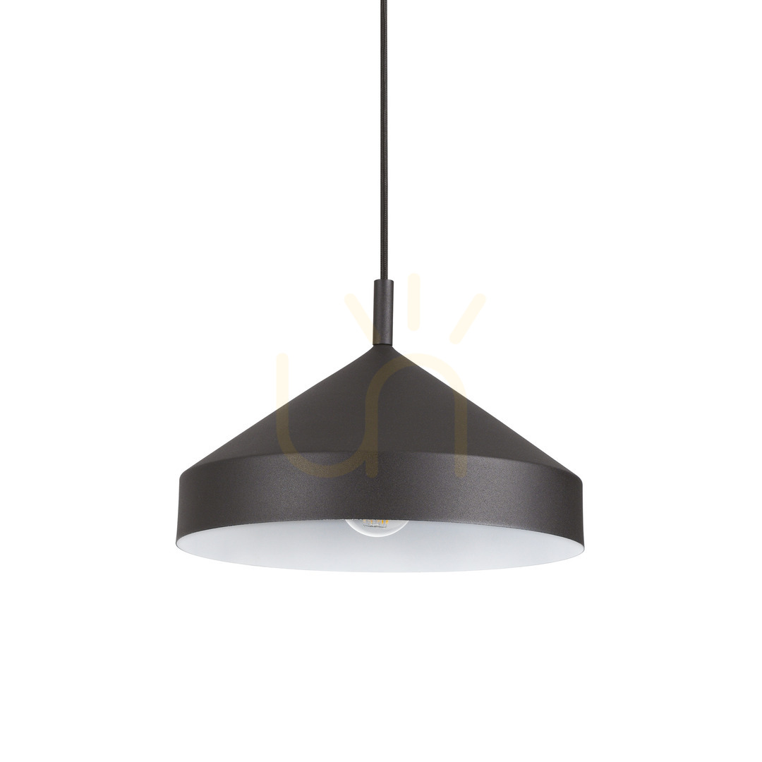 Sprawdź Lampa wisząca Ideallux YURTA 285139 czarna metalowa E27 30 cm Lampa wisząca Ideallux YURTA 285139 czarna metalowa E27 30 cm