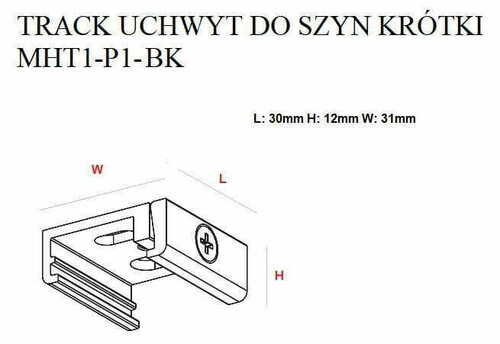 Sprawdź Uchwyt do szyn krótki Max Light MAX czarny MHT1-P1-BK