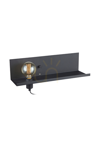 Sprawdź Kinkiet Markslojd Multi USB 106482 czarny metalowy E27 1-punktowy 50 cm