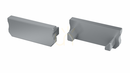 Sprawdź Zaślepka aluminiowa LUMINES D BASIC srebrna bez otworu 12-0055-11