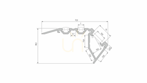 Profil schodowy LED Lumines SCALA, srebrny anodowany, 3 m small 1