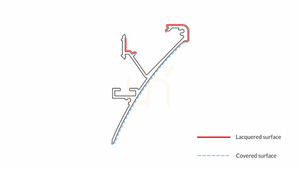 Profil LUMINES typ LOGI czarny lakierowany 2 m small 5