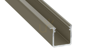 Profil LED LUMINES typ J inox anodowany 2 m small 0