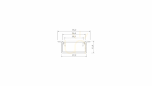 Profil LED LUMINES typ Gemi czarny anodowany 3 m small 1