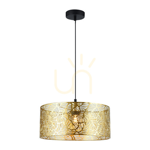 Sprawdź Lampa wisząca Milagro Blossom MLP0870 złota i czarna 1×E27 40 cm