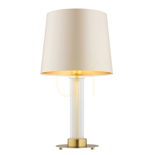 Sprawdź Lampa stołowa ARGON Hampton transparentna szkło mosiądz 8541