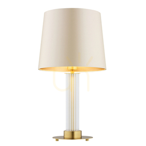 Lampa stołowa ARGON Hampton transparentna szkło mosiądz 8541 small 0