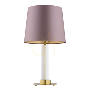 Lampa Stołowa Argon Hampton Transparentna Mosiądz E27 8542 small 1