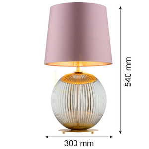 Lampa stołowa ARGON Hamilton różowa E27 8531 small 4