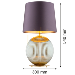 Lampa Stołowa Argon Hamilton Fioletowa 8532 E27 IP20 small 4