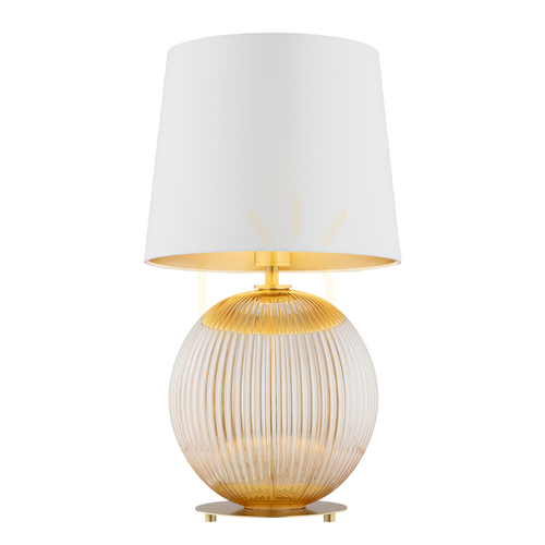 Sprawdź Lampa stołowa Argon Hamilton mosiądz E27 IP20 8534