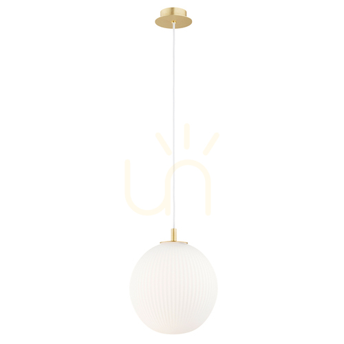Sprawdź Lampa wisząca Argon Paloma 8507 biała opal mosiądz szczotkowany E27 IP20