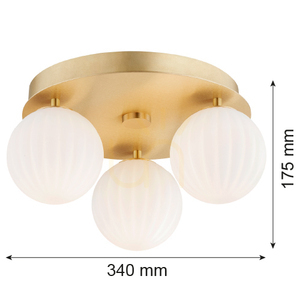 Plafon Argon Paloma biały mosiądz 3xE14 340 mm 6305 small 5