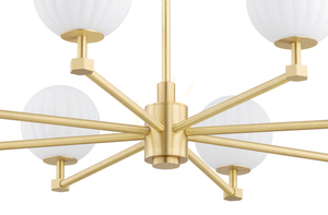 Żyrandol Argon Paloma 5068 biały mosiądz szczotkowany E14 8x7W IP20 small 5