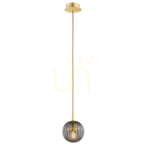 Sprawdź Lampa wisząca Argon Paloma dymna mosiądz szczotkowany 8512