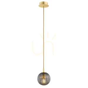 Lampa wisząca Argon Paloma dymna mosiądz szczotkowany 8512 small 0