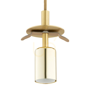 Lampa wisząca ARGON Paloma 6311, 3 × E27 max 15 W, szkło ryflowane miodowe, mosiądz szczotkowany, 55 × 152,5 cm small 5