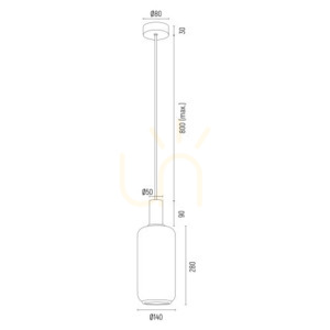 Lampa Wisząca Argon Sagunto Plus Biała Szklana E27 IP20 8563 small 3