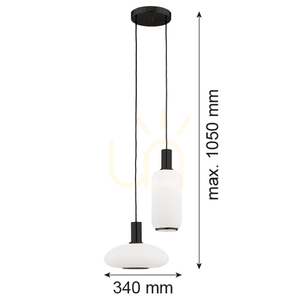 Lampa Wisząca Argon Sagunto Plus Biała Czarna E27 IP20 7214 small 2