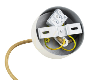 Lampa wisząca ARGON ALMIROS 8451 szklana kula marmurek kremowa E14 small 5