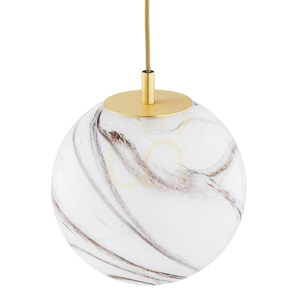 Lampa Wisząca Argon Almiros Biało-Brązowa Marmurek E27 8447 small 2