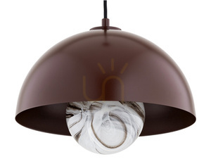Lampa wisząca ARGON PIAVA biała marmurek E14 8444 small 2