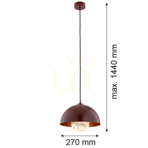 Lampa wisząca ARGON PIAVA biała marmurek E14 8444 small 6