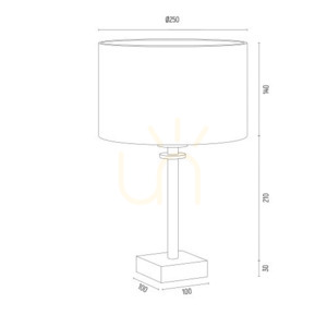 Lampa stołowa Argon Abbano czarna mosiądz szczotkowany 8049 small 4
