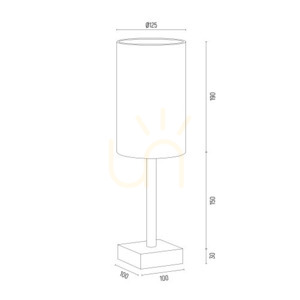 Lampa Stołowa ARGON Abruzzo Biała Mosiądz Szczotkowany 8030 small 4