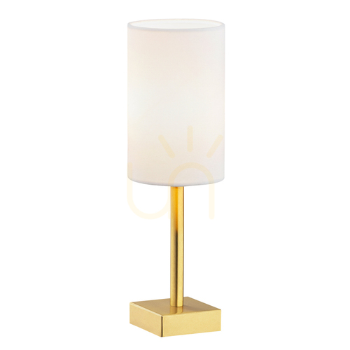 Sprawdź Lampa Stołowa ARGON Abruzzo Biała Mosiądz Szczotkowany 8030