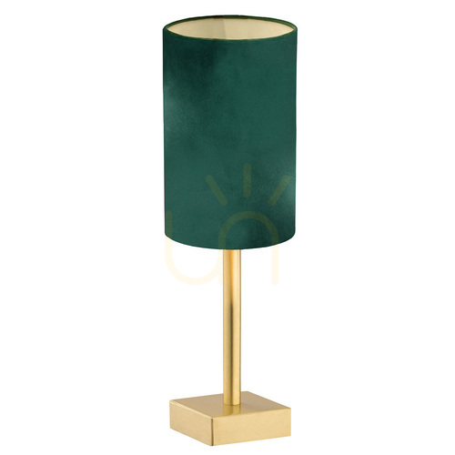 Sprawdź Lampa stołowa Argon Abruzzo mosiądz zielony welur E14 IP20 8108