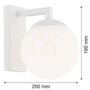 Kinkiet Argon Aspen biały 3733 IP20 small 3