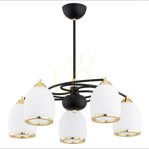 Sprawdź Żyrandol Argon Avila Plus 2115 biały 5xE27 szkło stal 530 mm