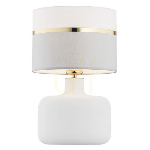 Sprawdź Lampa stołowa ARGON Beja biała złota 4361 E27 1x15W IP20