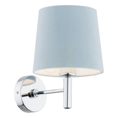 Sprawdź Kinkiet Argon Bolzano chrom błękitny 1xE27 IP20 3910