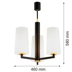 Żyrandol Argon Camelot Plus 6143 biały szkło E27 IP20 small 5