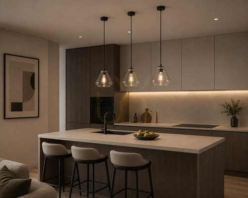 Sprawdź Lampa wisząca Argon Decorato 4047 E27 – przezroczyste szkło, czarne dodatki