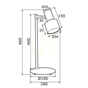 Lampa stołowa Argon DORIA biała E27 IP20 4256 small 12
