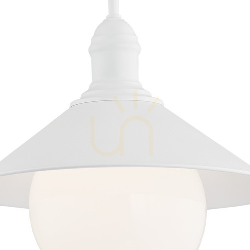 Sprawdź Lampa wisząca zewnętrzna Argon Erba Bis biała IP44 3296