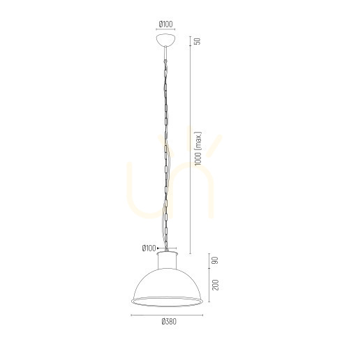 Obejrzyj Lampa wisząca Argon Eufrat biała stal lakierowana 3193 Lampa wisząca Argon Eufrat biała stal lakierowana 3193