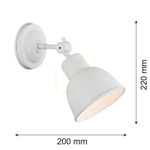 Kinkiet Argon Eufrat biały E27 IP20 3182 small 8