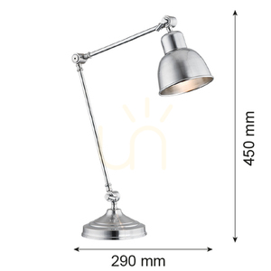 Lampa stołowa Argon Eufrat chrom E27 15W 3196 small 7