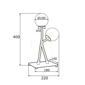 Lampa Stołowa ARGON Faron Biała 2xG9 IP20 SKU 892 small 5