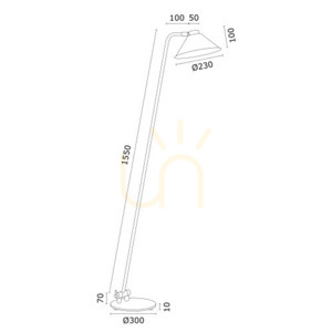 Lampa Podłogowa Argon GABIAN Czarna E27 4999 small 4