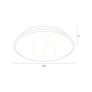 Plafon Argon GIN 3224 biały szklany opal mat 3xE27 400 mm small 7